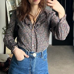 Vintage Floral Blouse